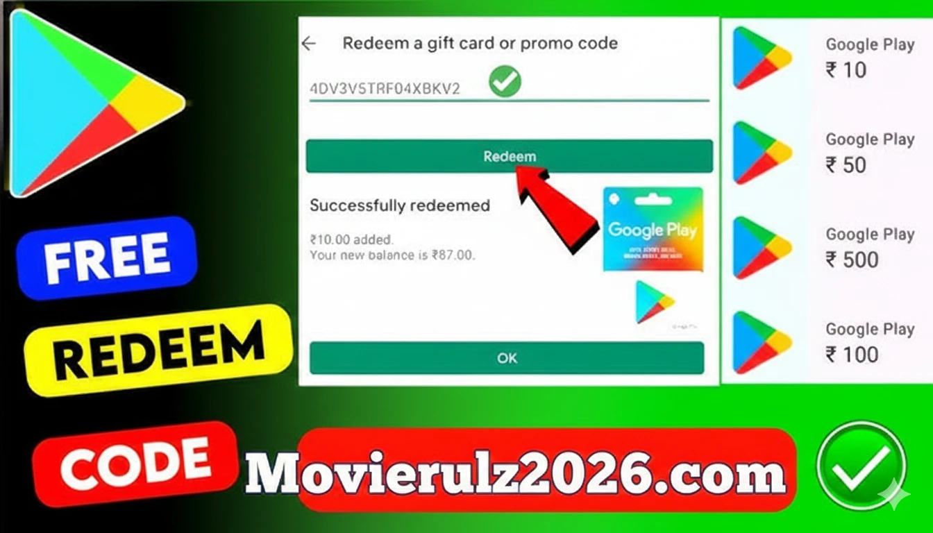 Get Free Google Play Redeem Codes Today ₹10 to ₹100 Giveaway!